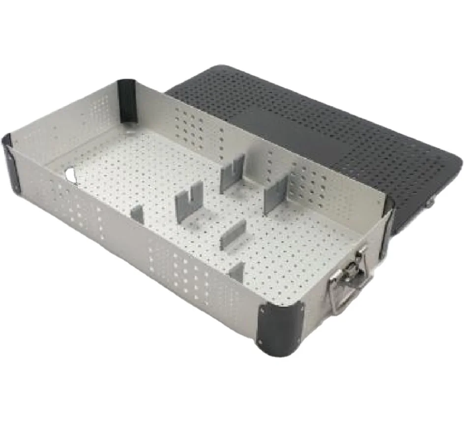 Aluminum alloy sterilization box Flexible choledochoscope universal box 600*300*100 Screw box Stainless-Steel 304