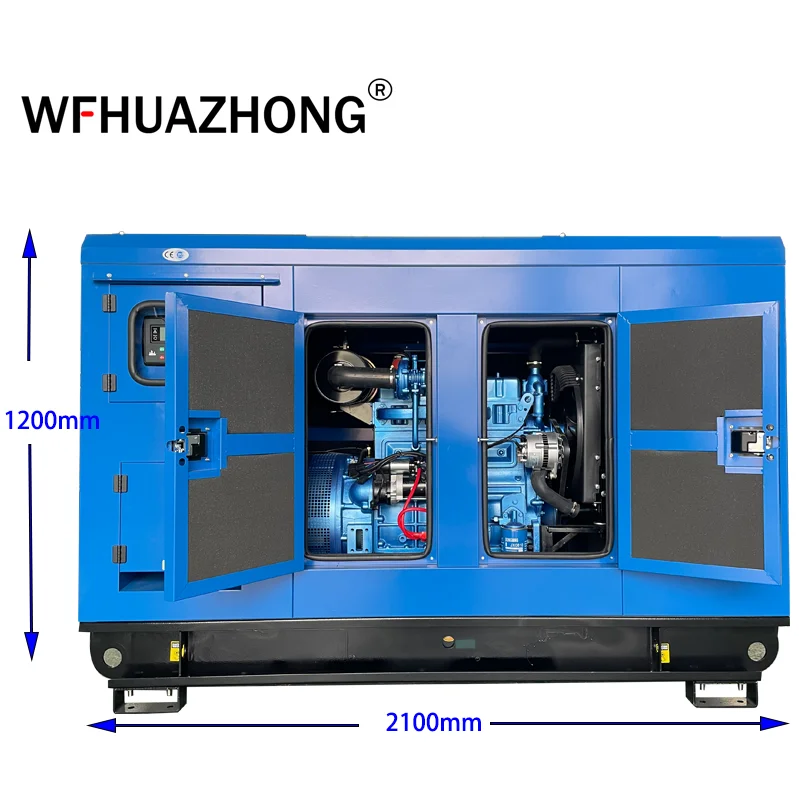 CE approve silent generador electrico trifasico weichai 3 phase 40kw 50kva diesel generator price