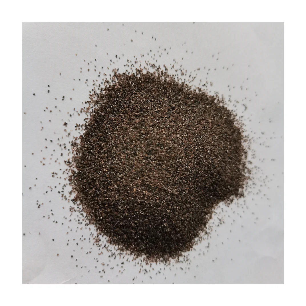 Высокочистый коричневый плавленый глиноземный порошок коричневый корундовый зернистый песок