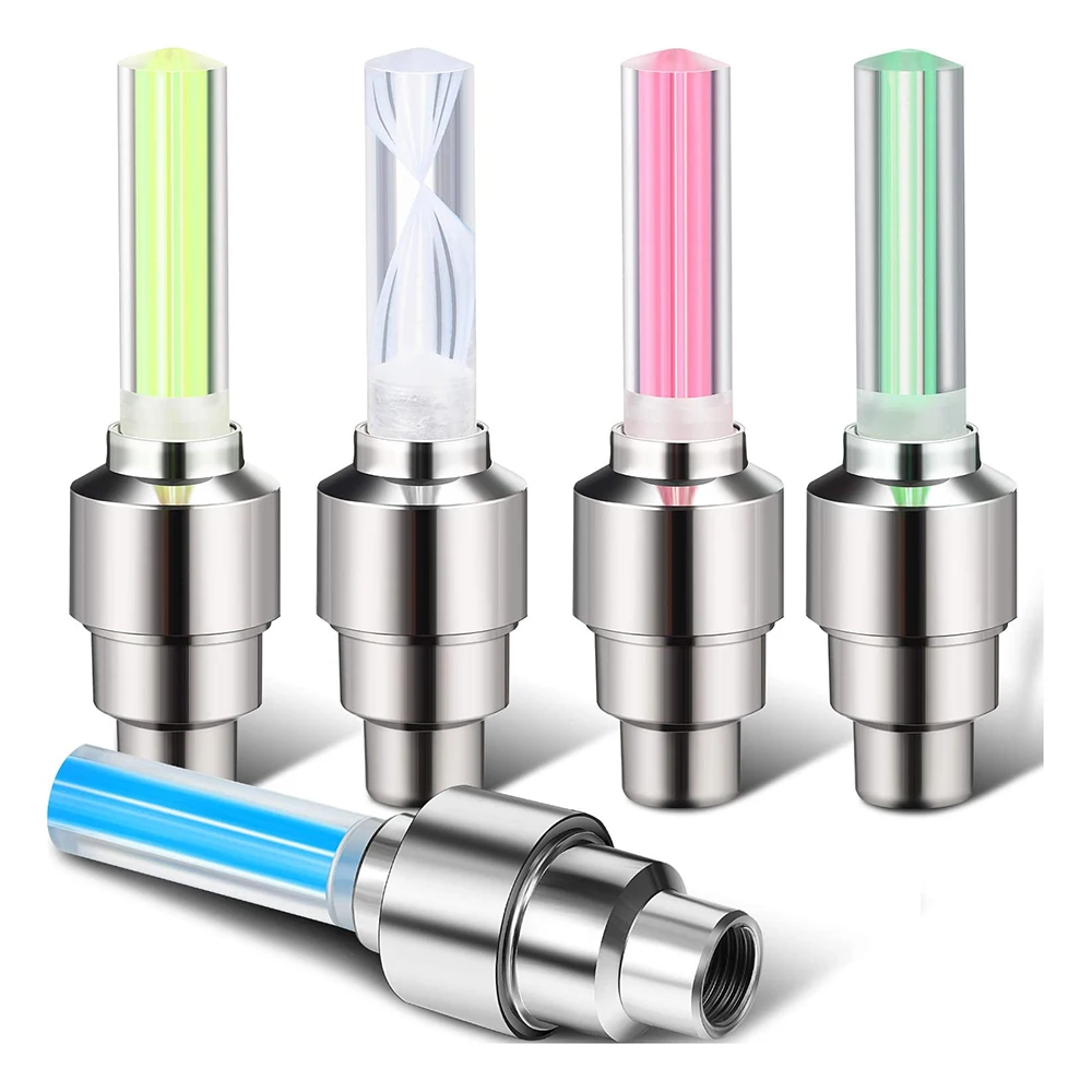 Автомобиль Велосипед Мотоцикл цветные огни водонепроницаемая светодиодная вспышка спицевая шина колесо велосипед Клапан колпачок свет