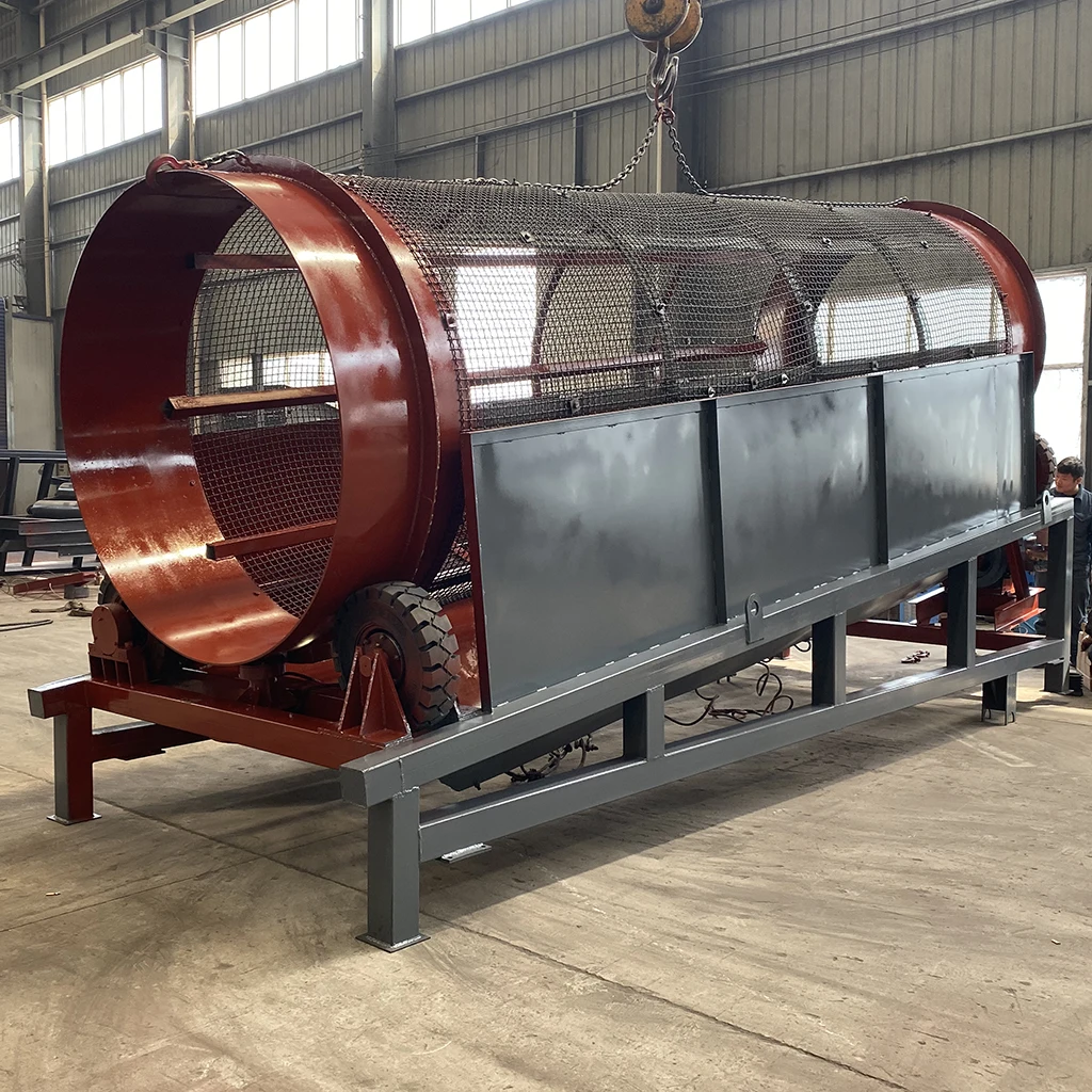 Cylindrical Rotary Vibrating Screen Shaftless Tumbler Screen Stable operation, low energy consumption Flexible features