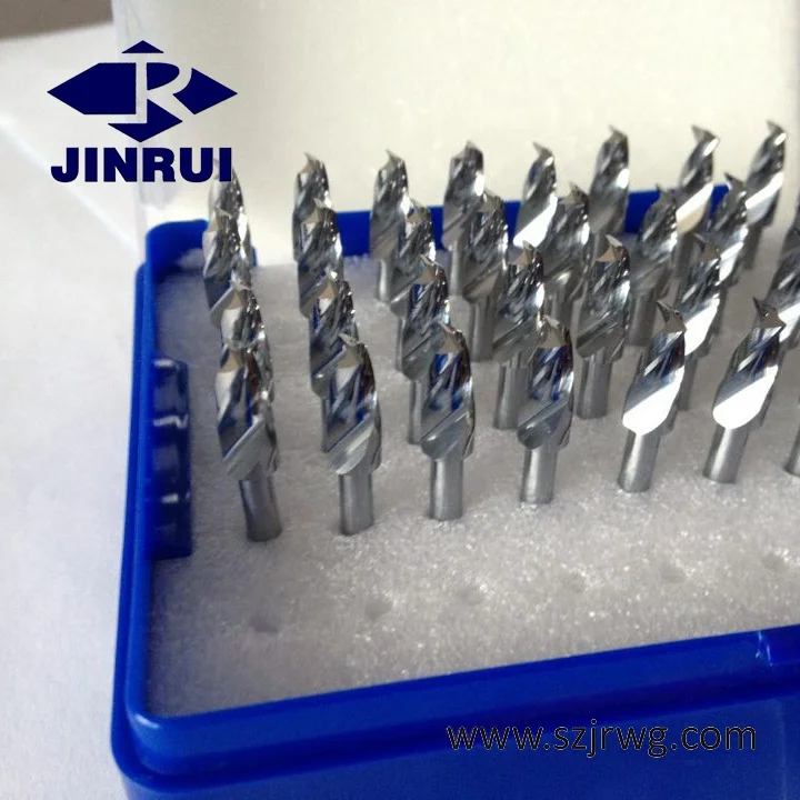 JR129 CNC cutting tool Carbide tungsten fixed 3.175 mm shank pcb drill bit for PCB Acrylic