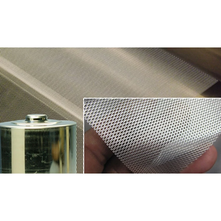 Lithium Battery Aluminium Foils Mesh Precision Expanded Metal Sheet Mesh