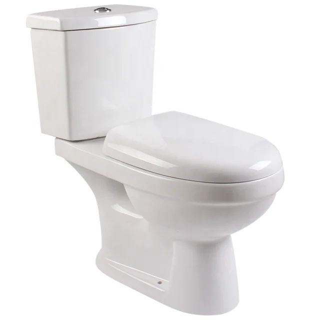 Sanitary ware Chaozhou ceramic dual flush washdown two piece Ghana wc toilet