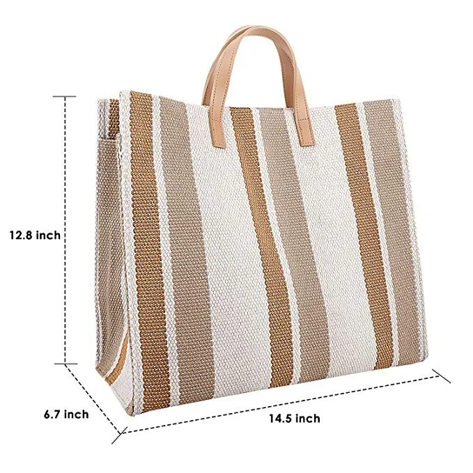 Jute Burlap Tote Bags Reusable Burlap Shopping Bags with Handles Blank Totes