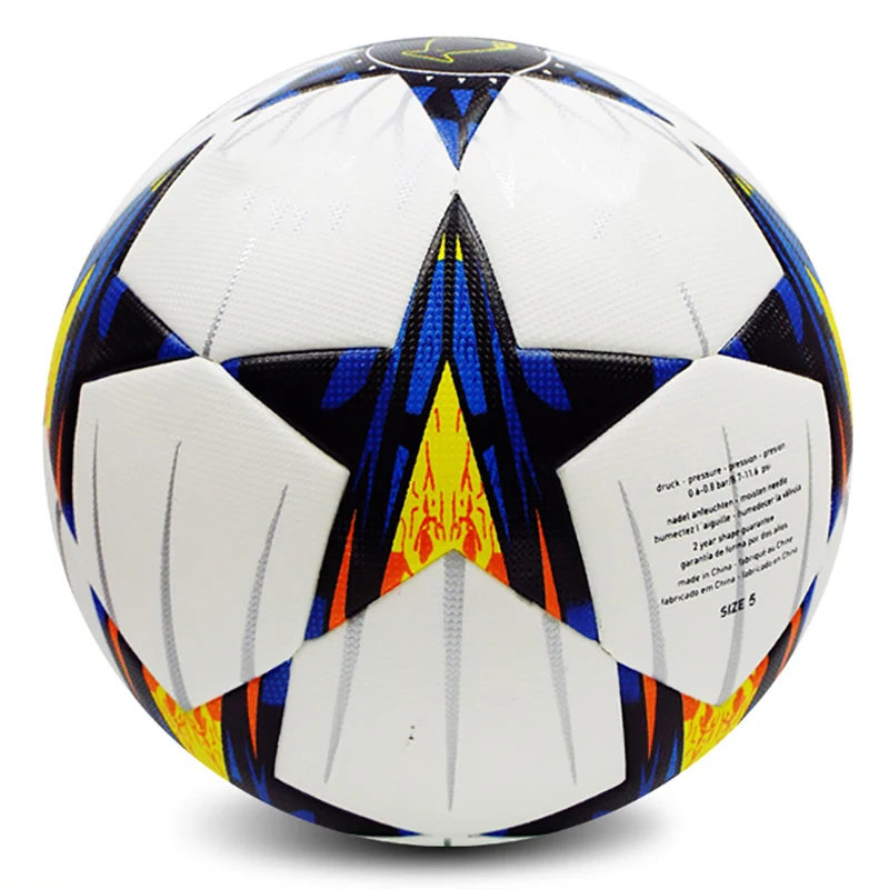 Factory Wholesale League Soccer Ball High Quality PU Seamless Football Balls Custom Match Training Stars Ball CL2018-3