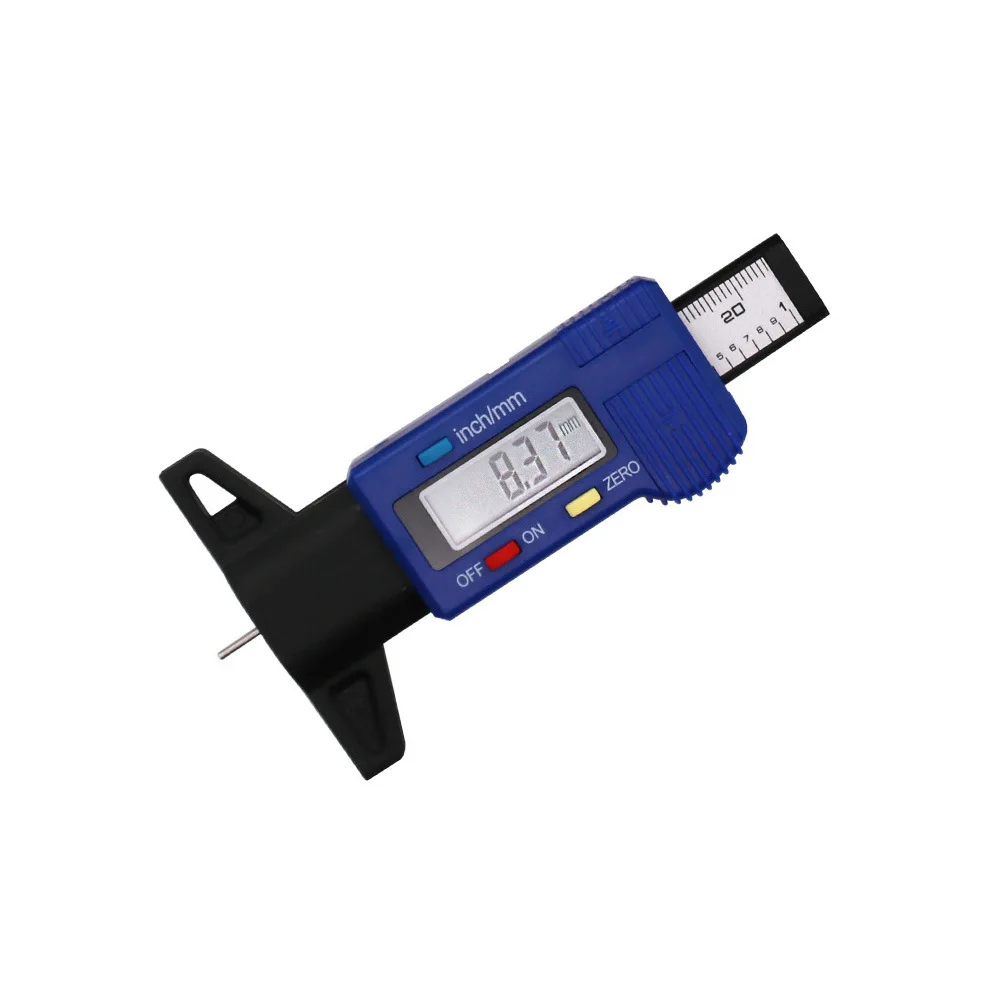 LR44 type 1.5V button battery electronic digital tyre tread depth gauge with ABS material