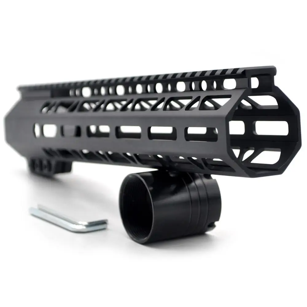 
Aplus New Clamp Style Low profile Black 12 inch .308/7.62 M-LOK Rail System Ultra slim Free Float Handguard fits DPMS 