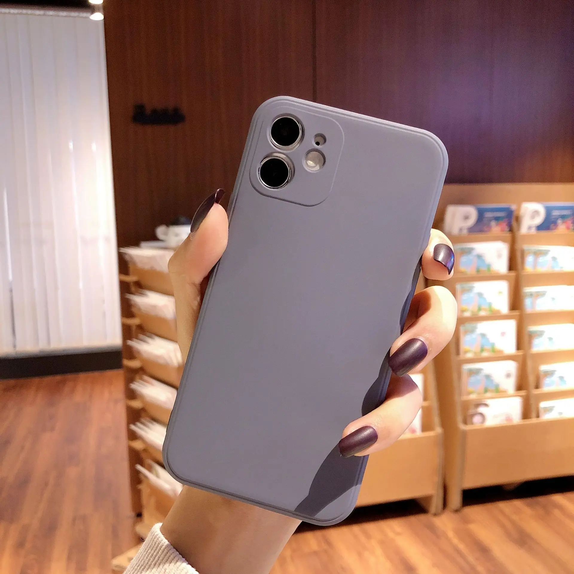 Original Custom Color Logo Liquid Soft Silicone Shockproof Protective Phone Case For IPhone 14 11 12 13 Pro Max Phone Case