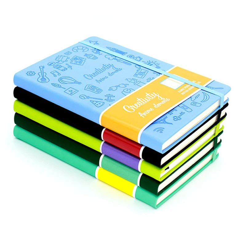 Popular Scribbles Notebook a5 Notepad dot-line interior page two-tone ribbon custom