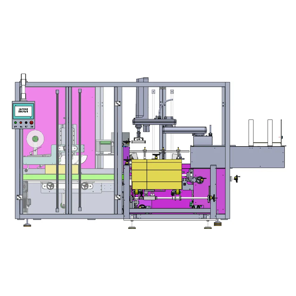 Custom Automatic Carton Box Forming Filling Sealing Packaging Machine Case Packer Manufacturer Packaging Line Full Automatic