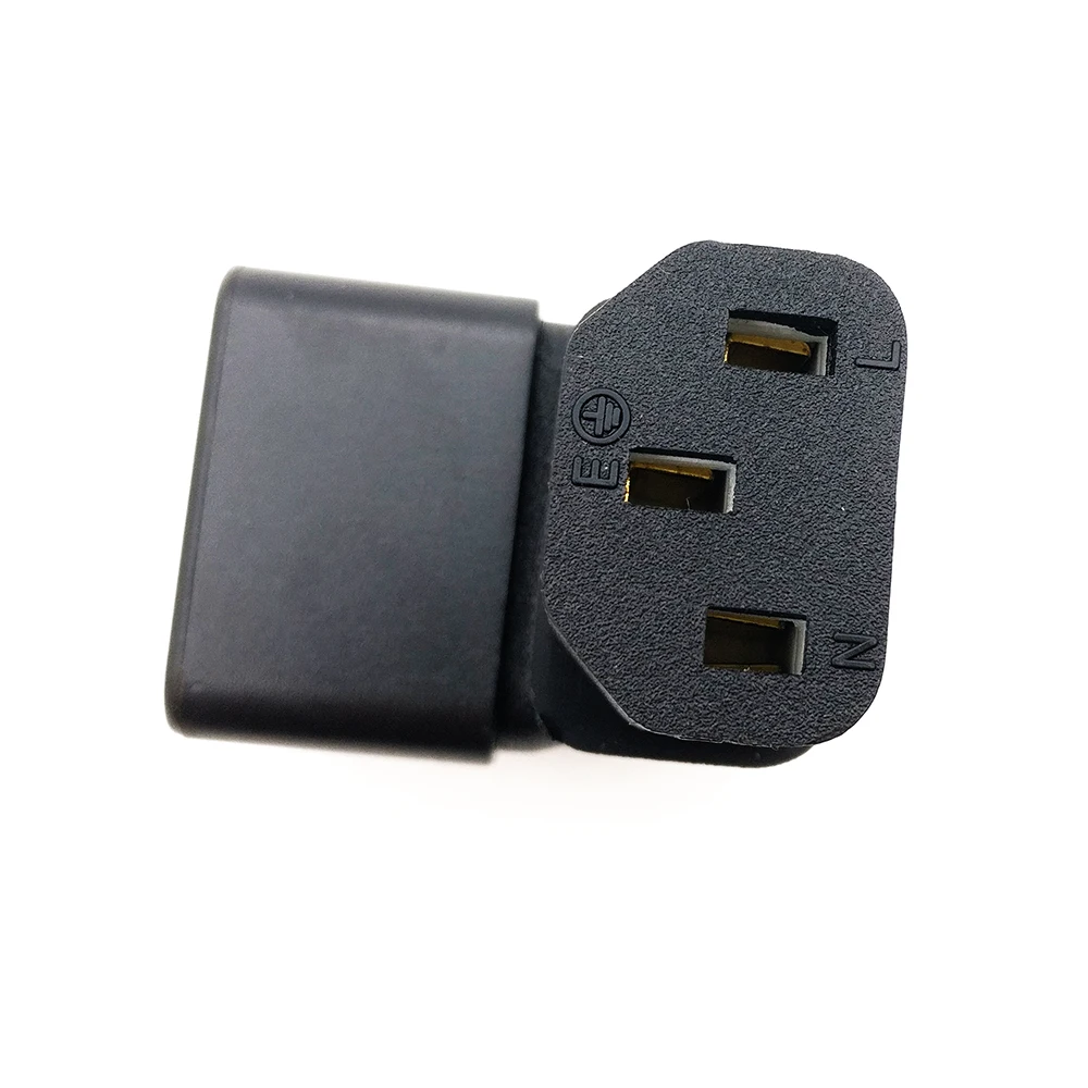 IEC Male C14 to Down Right Angled 90 Degrdd IEC Female C13 Power Extension Adapter for computer monitor FOB Reference Price:Get