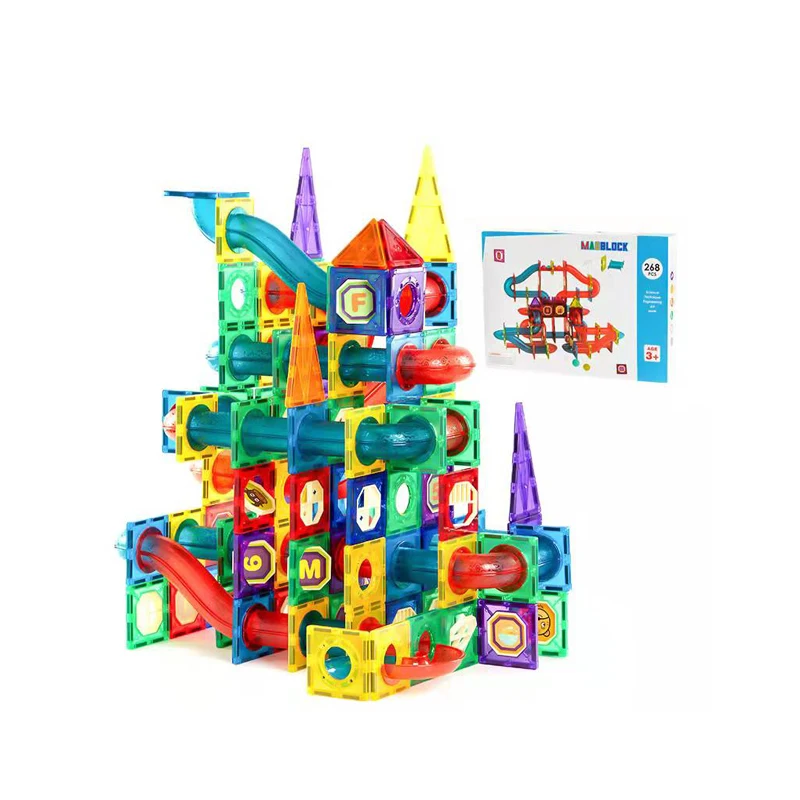 Магнитные строительные блоки 100, 120 шт., магнитные игрушки, строительные мощные магнитные плитки