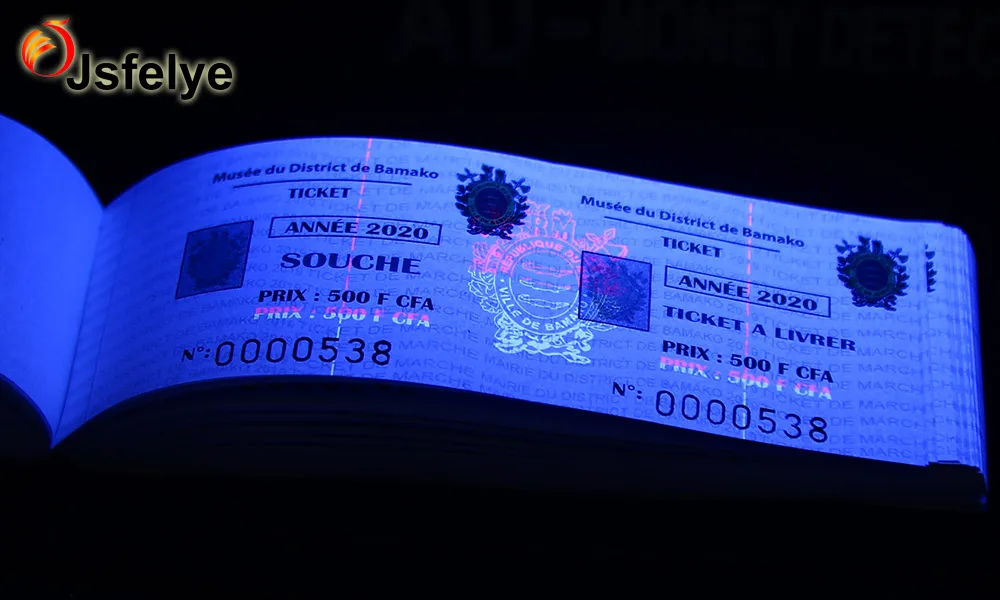 Booklet Perforated line Thermal paper two sides printing coupon ticket