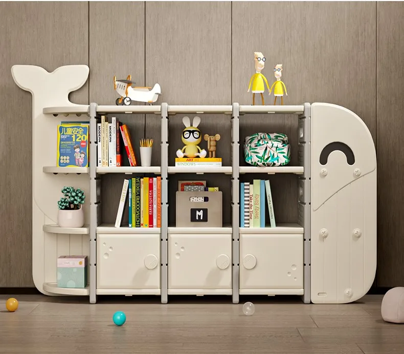 Plastic Cupboard Toys Storage Kids Book Shelf Clothes Children Cabinets