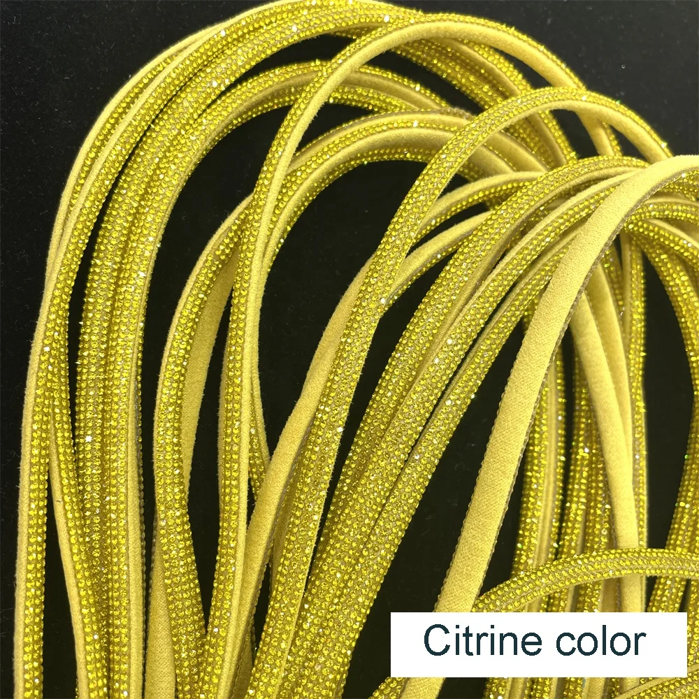 tr401 high quality shoes decoration rhinestone rope cord crystal rhinestone strip for sandals