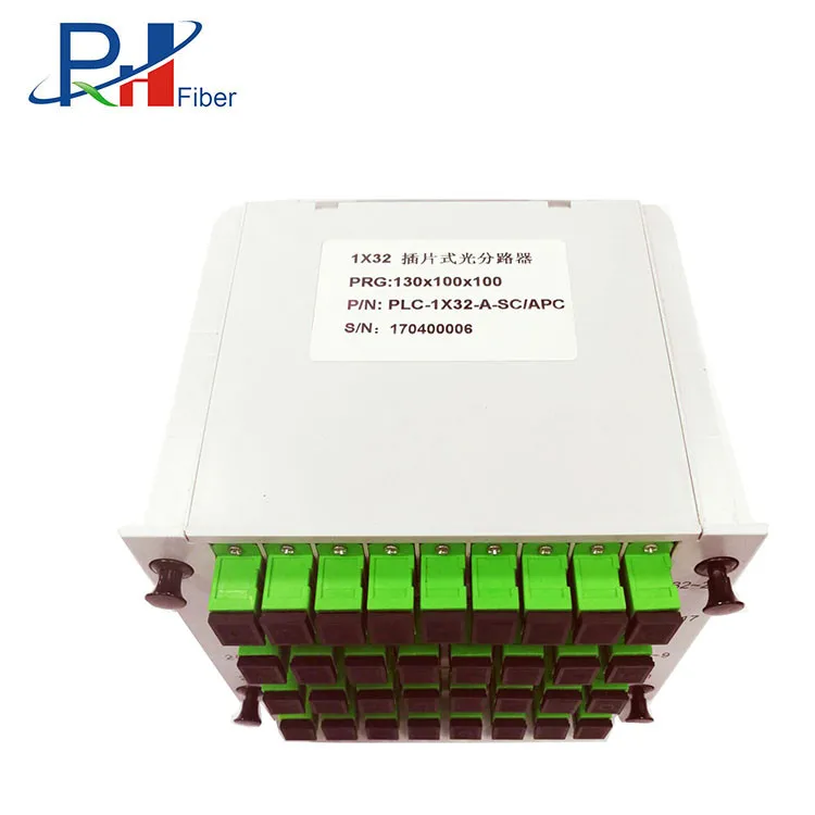 PHX Factory Price 1x4 1x8 1x16 1x32  1x64 PLC Spliter for FTTH