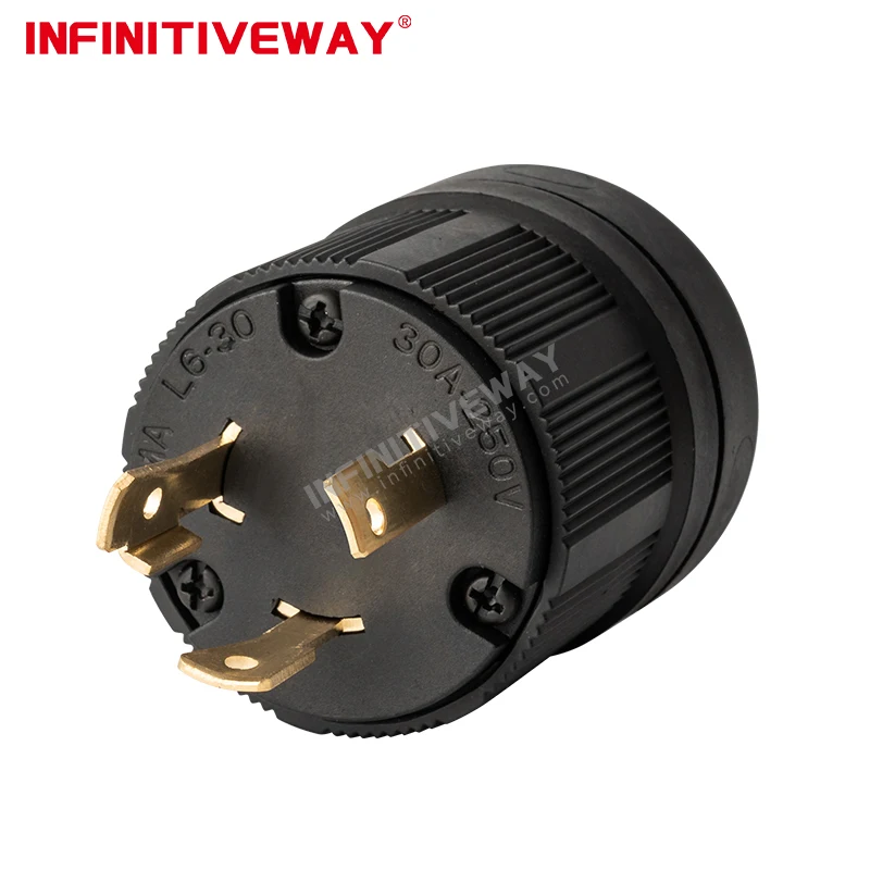 30 amps 3-PIN NEMA Locking Type American Power Plug Model IF-US-3-L6-30P