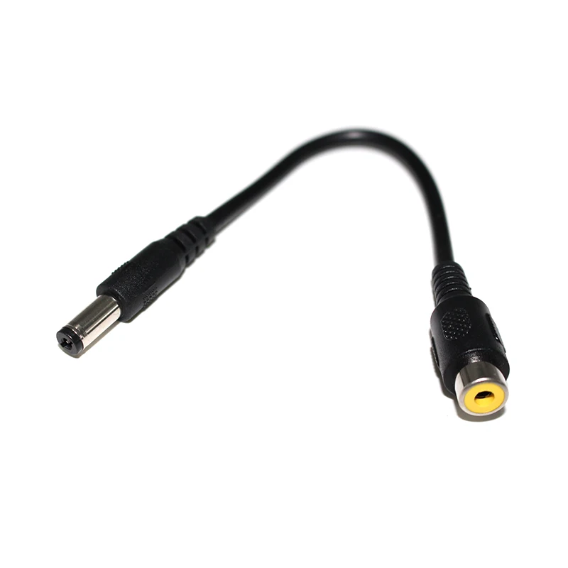 DC power cable 5.5*2.1 male to RCA Female Plug Cable Power Conversion Cable