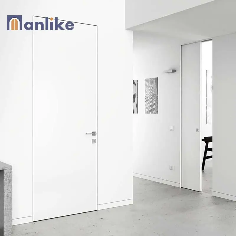 Anlike Modern Manufacturer External Frameless Cheap Internal Paneled Wall Room Wood Secret Hidden Door In House