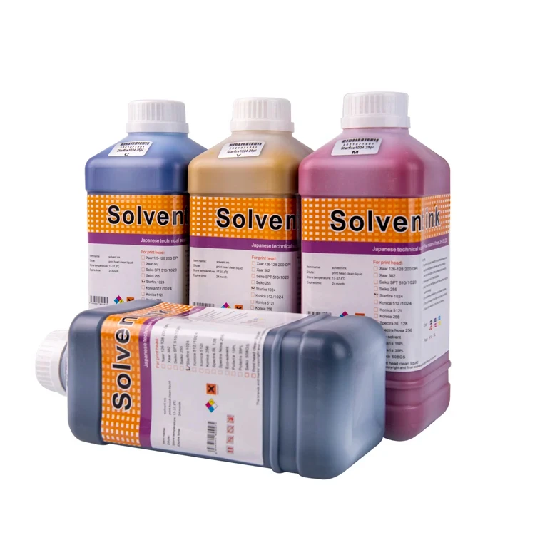 High quality Tinta/solvent ink for Spectral polaris 15pl printer head with cleaner solution