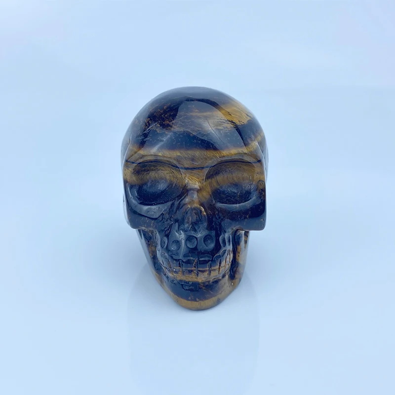 
Natural Gemstone Quartz Skeleton Crystal Figurine Crystal Skulls Large 
