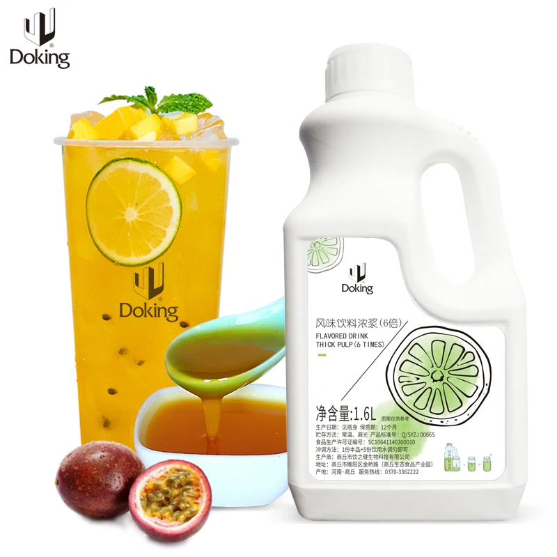 Bubble Tea Ingredietns Manufacture Concentrated Fruit Juice Syrup