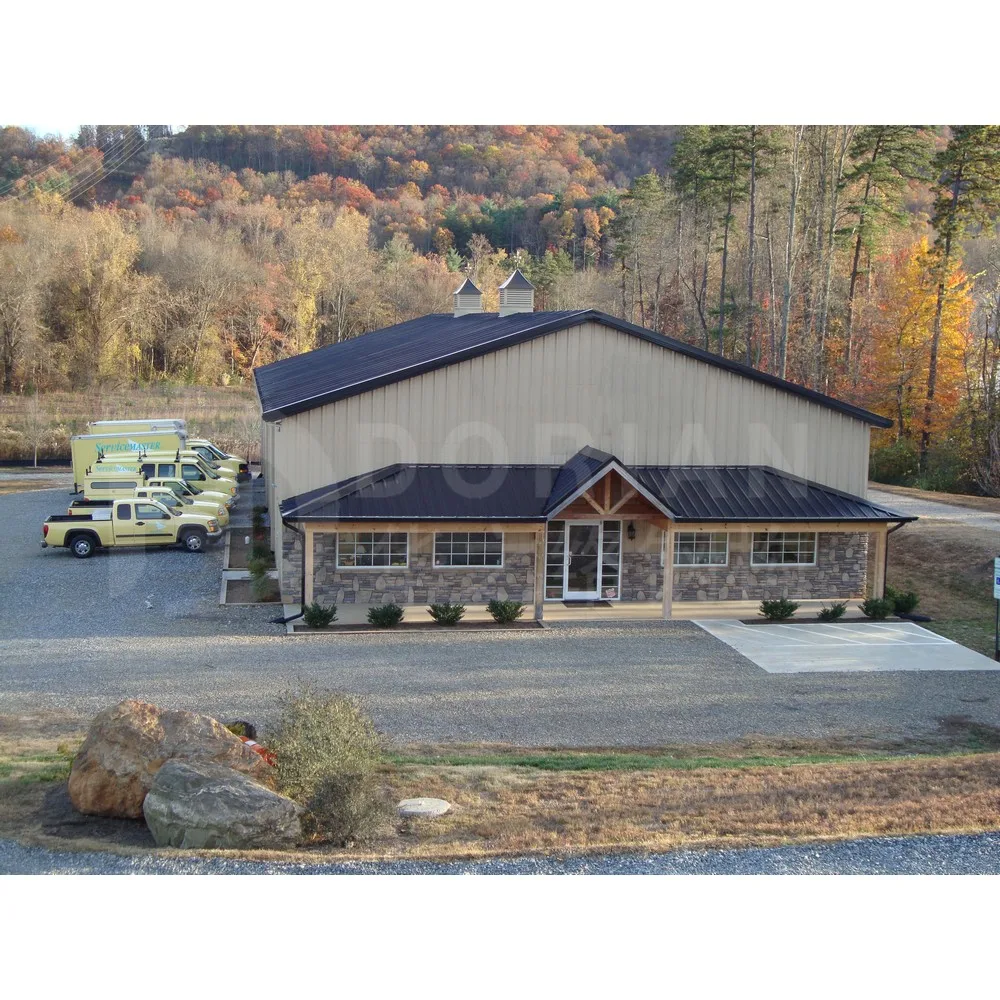 50 x 120 Prefabricated Metal Building Prefab Steel Structure Scrap Warehouse With Living Quarters