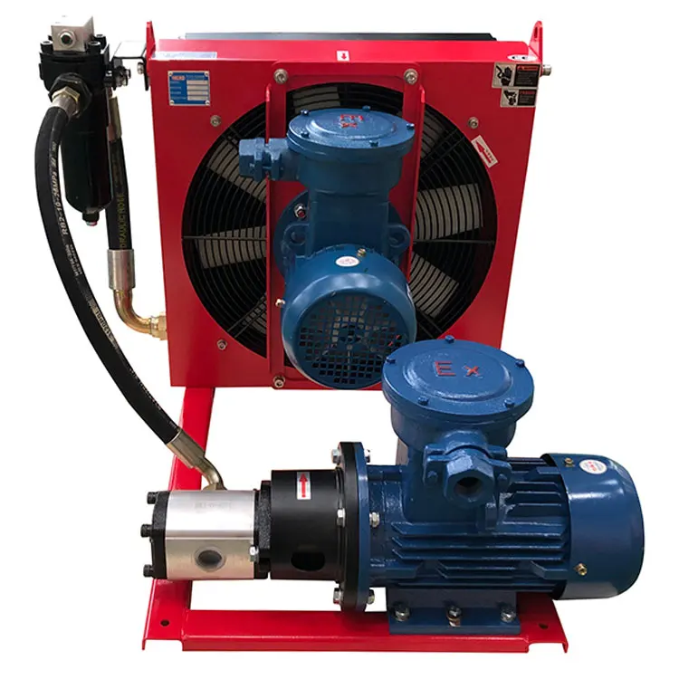 DONGXU Independent circulation aluminum alloy plate fin hydraulic oil cooler for cnc machine