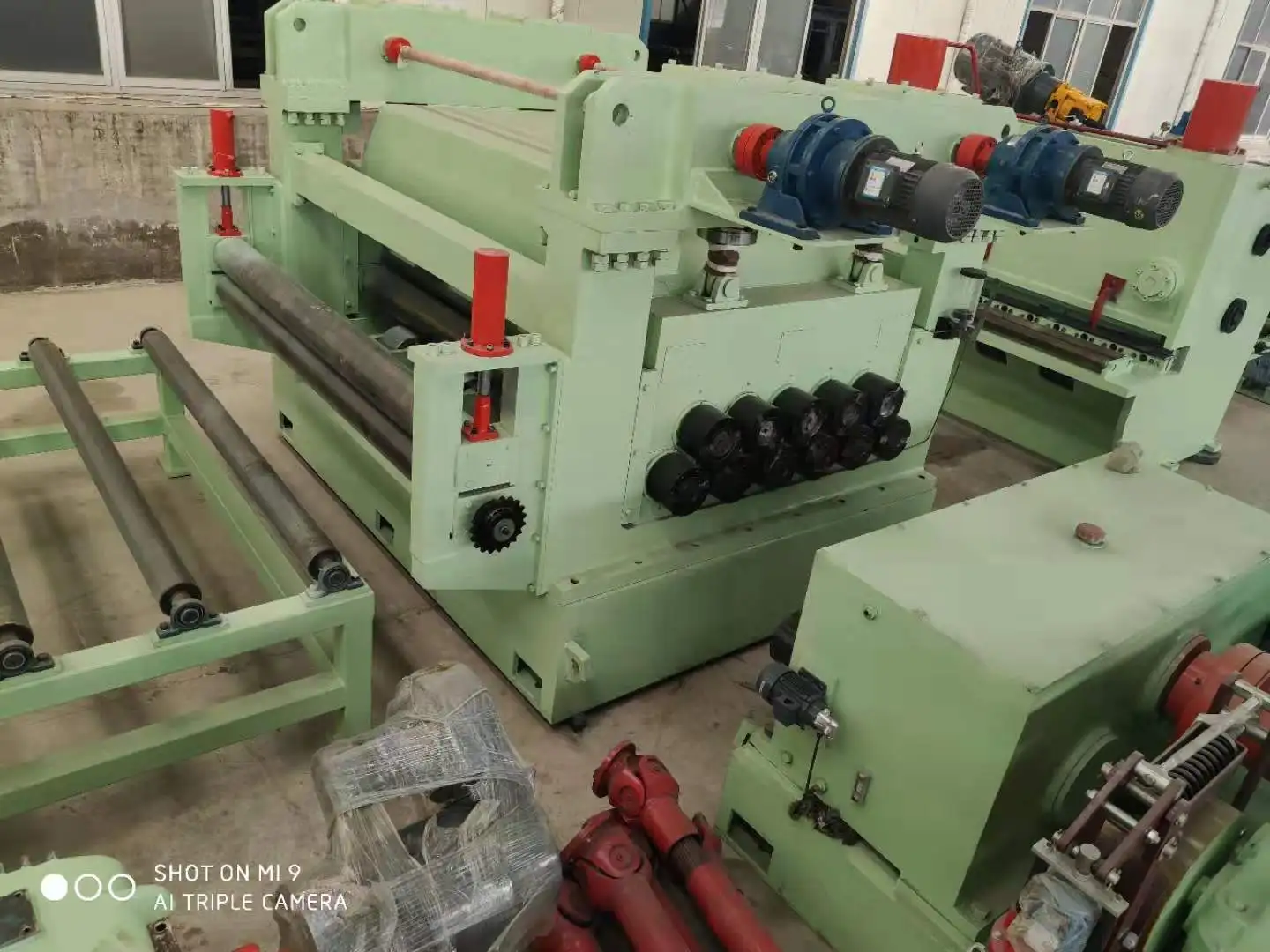 
used slitting line & used cut to length line with 11 roller 200x16 mm 
