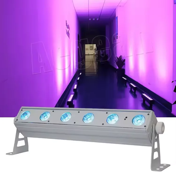 New Arrival 6X15W Rgbwa uv 6In1 Battery DMX Led Wall Washer For Party Dj Wedding