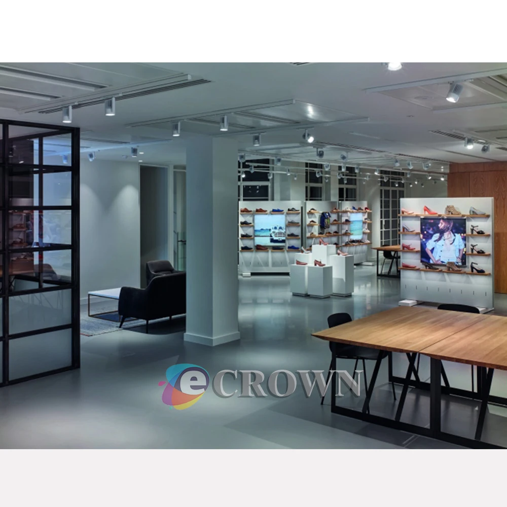 Popular store design display furniture for Footwear interior decoration ODM