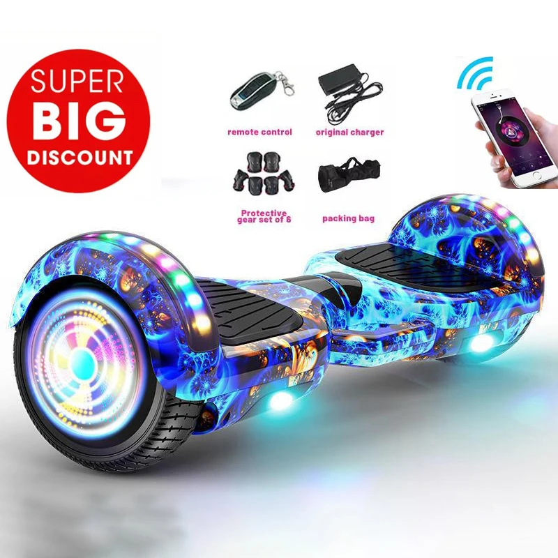 Two Wheel 6.5 inch Smart Self Balancing scooters cheap hover board hoverboards Adult Children electric balance scooter