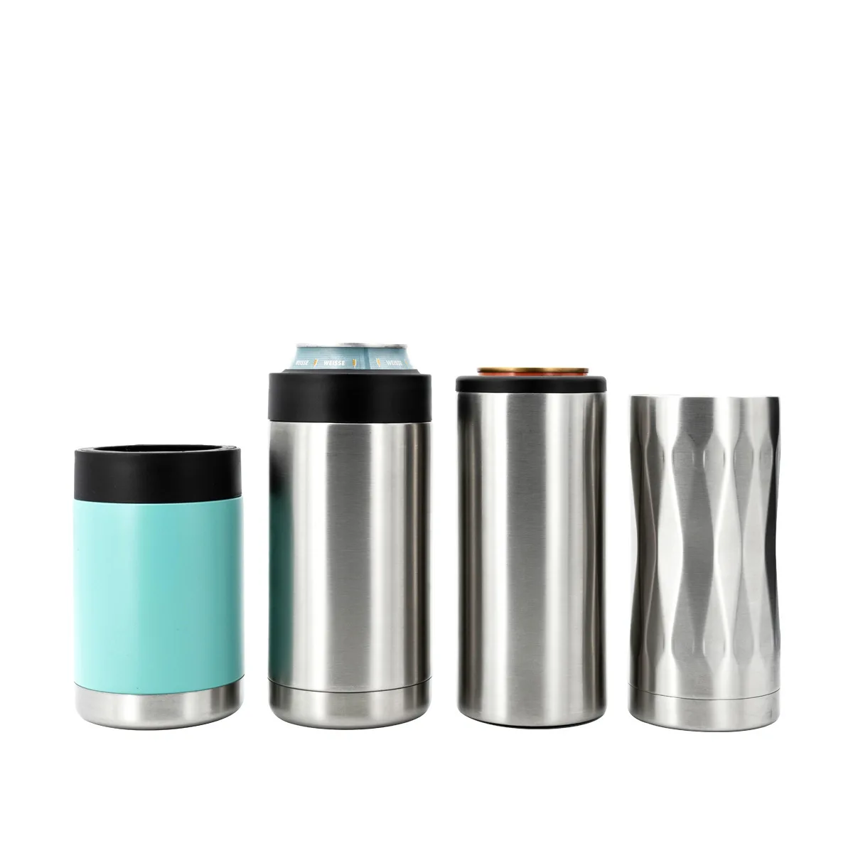 16oz can cooler slim diamond double wall stainless steel slim can cooler insulated wine cooler