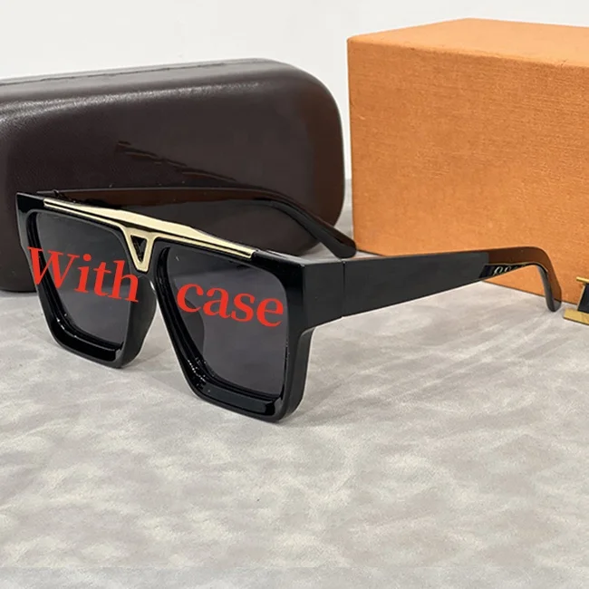 Новые роскошные солнцезащитные очки 2024 мужчин известных брендов с коробкой дизайнерские для женщин