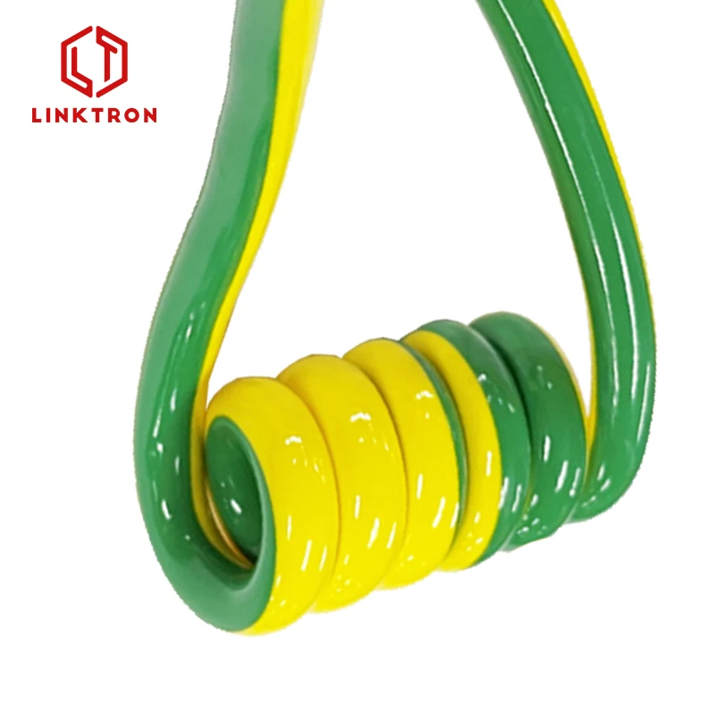 Flexible chain cable  4x2x0.75mm2 tinned copper CE green white black grey jacket shielded cable