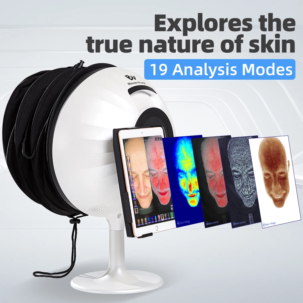 Bloom Visage High Quality Portable Facial Skin Analyzer Customizable Logo Wholesale Features Facial Analysis Features