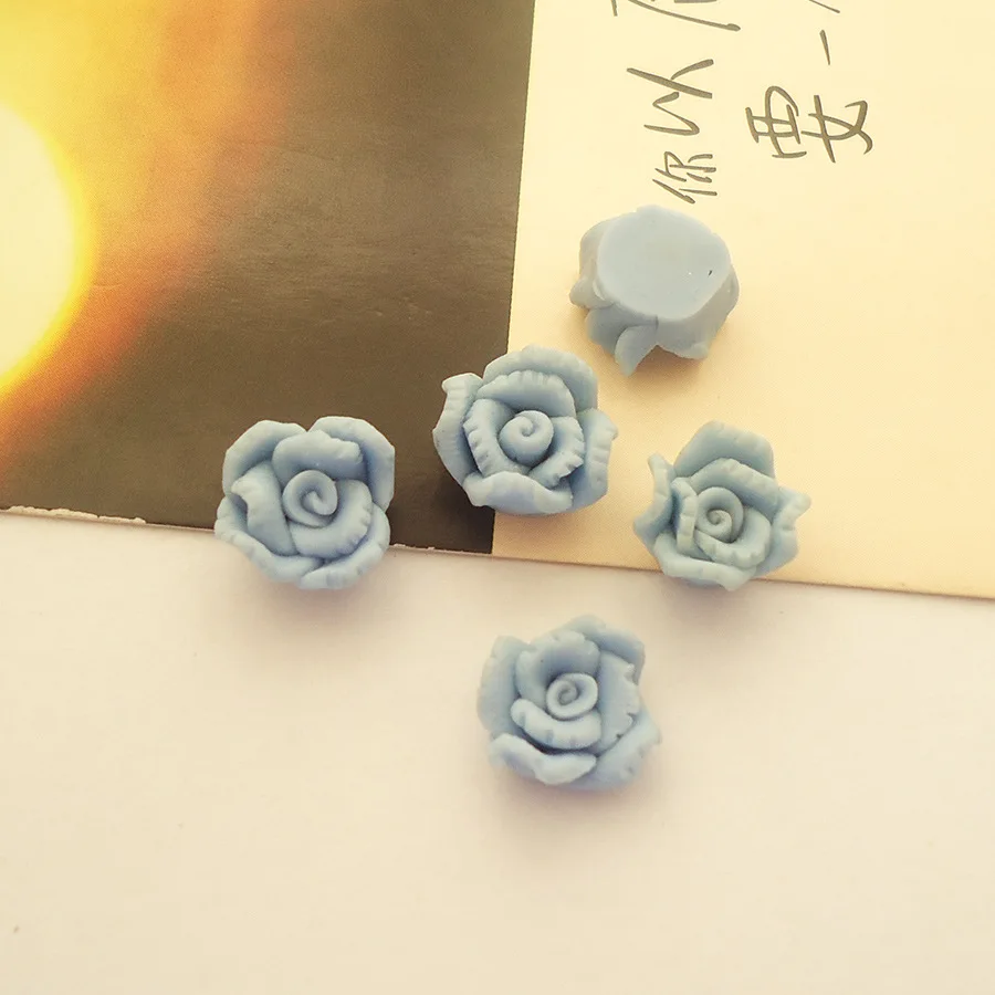 10MM Small Pulmeria Polymer Clay Flower Without Hole For Jewelry Making Necklace Earring DIY Decoration Nail Art Phone Case