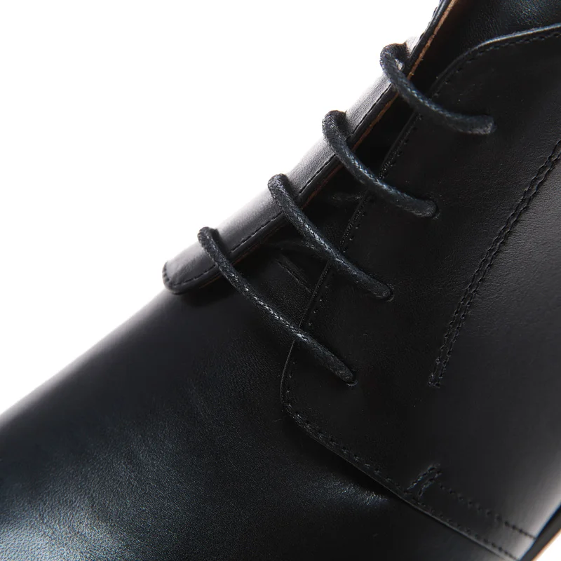 Black Finished Leather Chelsea Boots Men, Genuine Leather Winter Mens Boots, 2002 New Product Ankle Boots