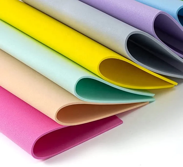 Eva foam roll manufacturer custom 0.2mm 0.5mm 0.8mm 4mm thickness rubber sheet