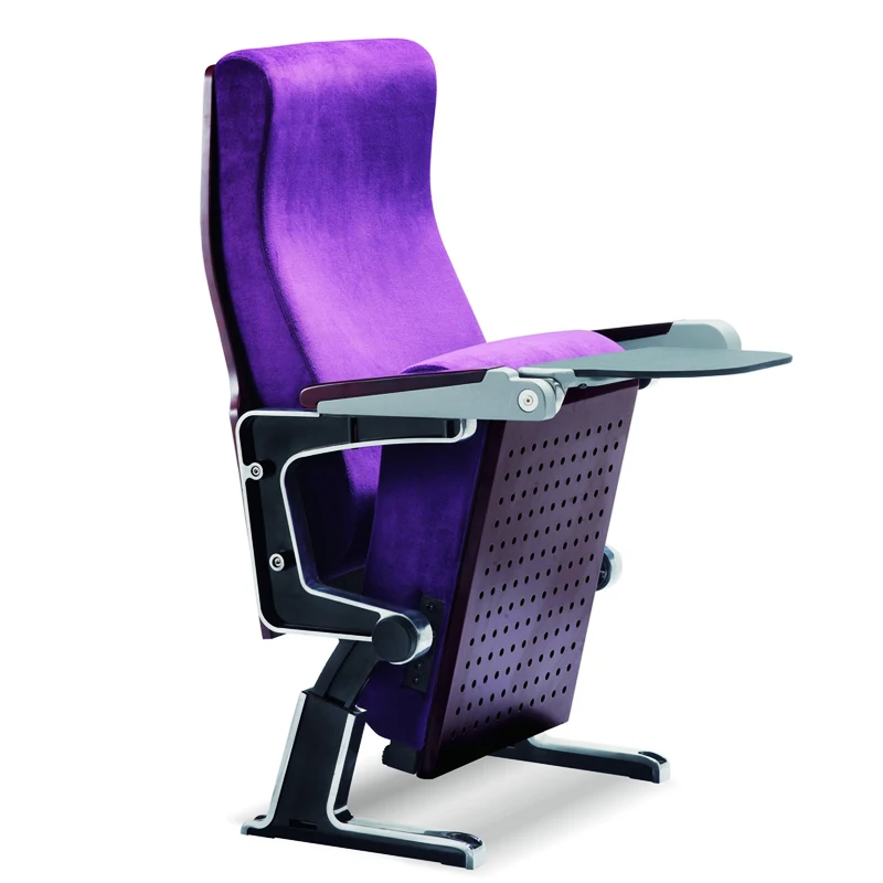 High Quality Solid Wood Lecture Hall Chair Modern Design for School Mall Theater Furniture for Auditorium Cinema