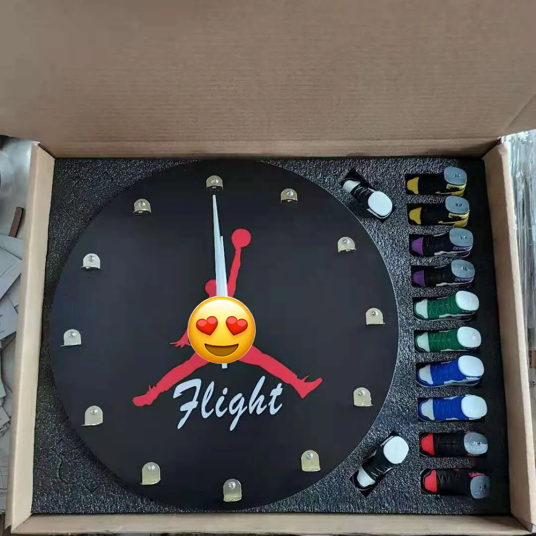 HIGH QUALITY new gift wholesale  dunk sneaker  wall watch aj wall clock home decor