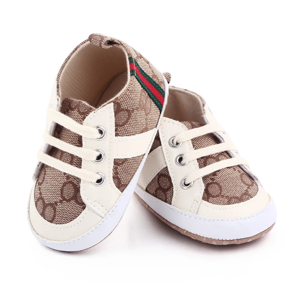 Wholesale Baby Non-Slip Color Block Lace Up Sneakers Cheap Kid Shoes