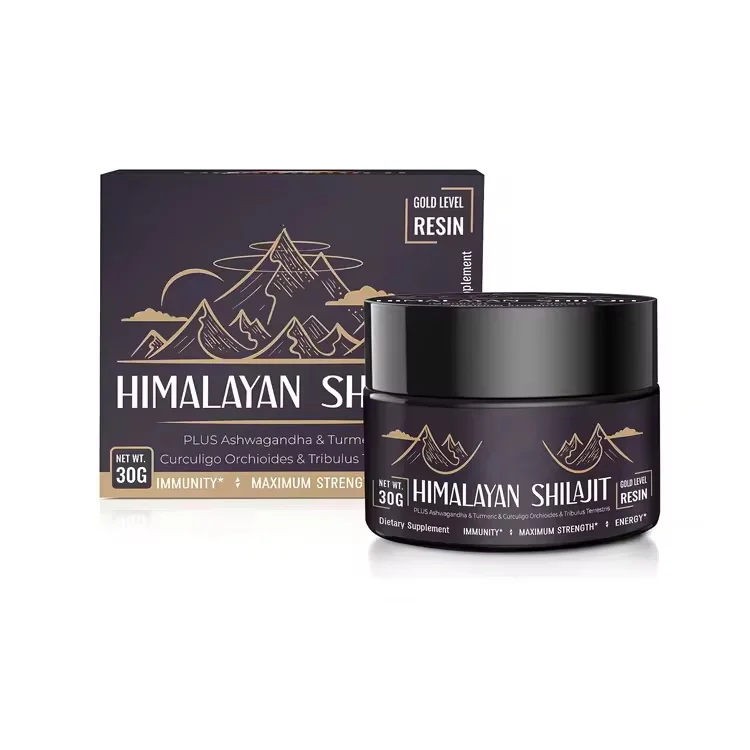 OEM/ODM Shilajit Extract Fulvic Acid Liquid 10g 30g 50g shilajit resin pure himalayan Energy Support himalayan shilajit resin