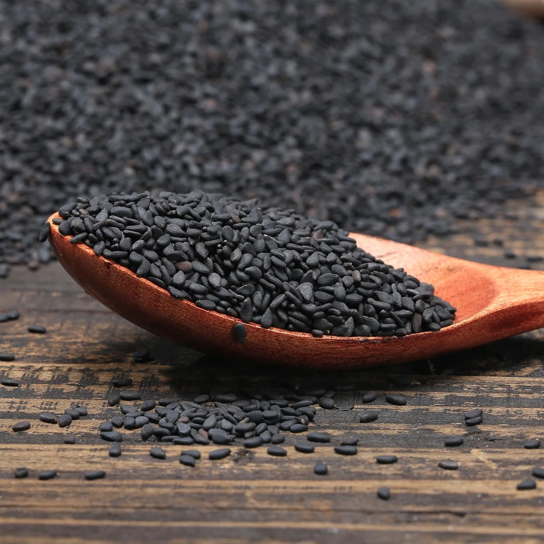 Высокое качество свежие черные семена кунжута 50 кг черный кунжут