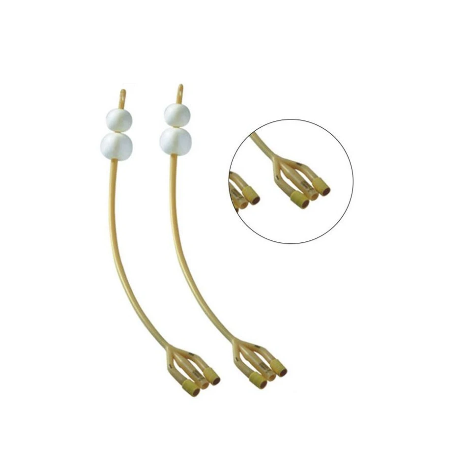 Европейским сертификатом соответствия одноразовый медицинский перевязочный материал 3-сторонний выход двойной воздушный шар foley катетеров для пациентов