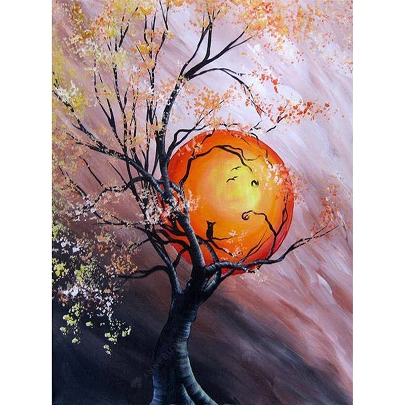 Autumn trees 5d diamond painting kit diamond art kit painting mosaic crystal art painting for home dec.