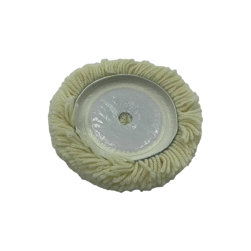 5 Inch White Wool Felt Polishing Wheel Cutting Pad Wool Polishing Wheel For Car Wool Pads For Car Buffing