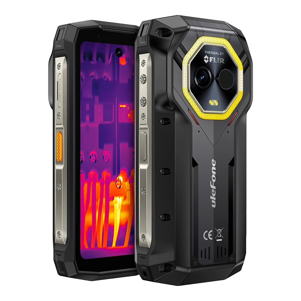 5G Mini Rugged Smartphone FLIR Thermal Image Camera 8+256GB Android 14 4.7' 6200mAh NFC Global Phone Ulefone Armor Mini 20T Pro