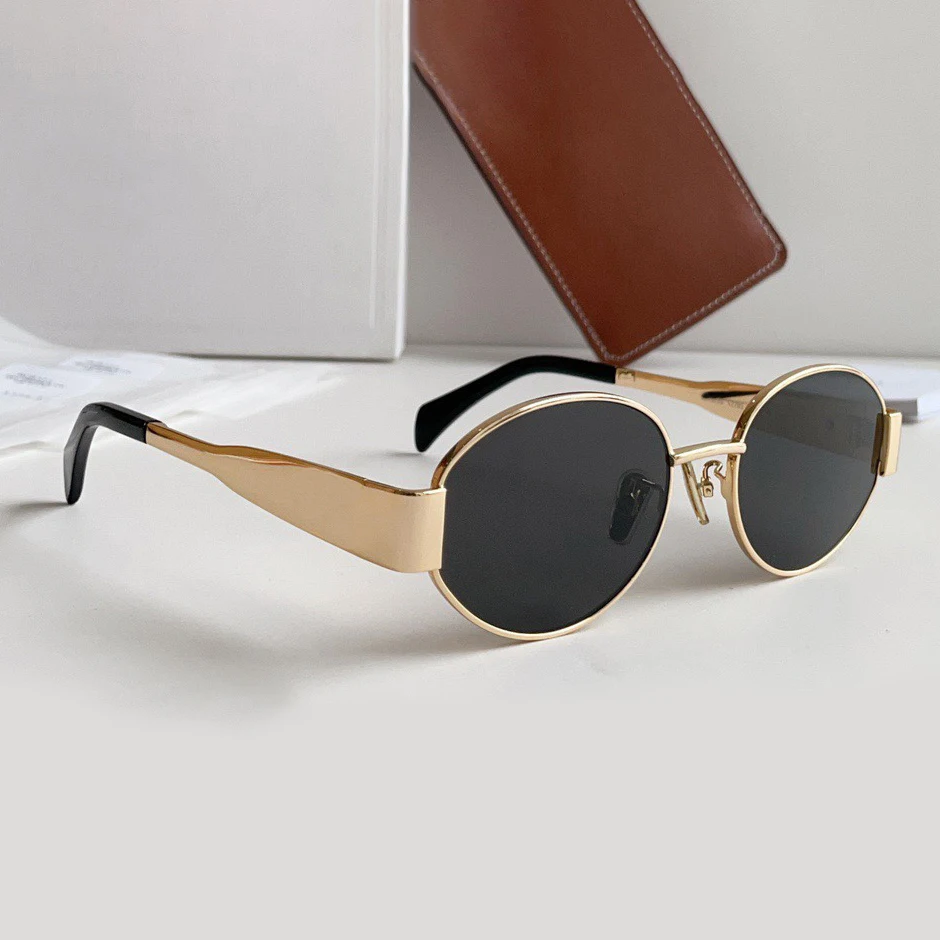 Latest Designer Luxury Retro Round Metal Frames Sunglasses Vintage Sun Glass For Woman Sun Glasses 2024